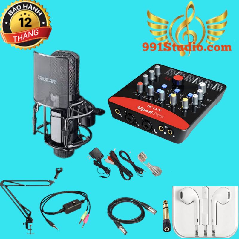 bộ hát live icon upod pro mic pc k850