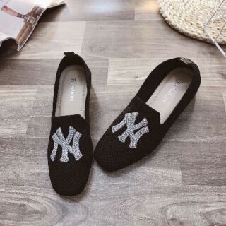 Giày lười đính đá ny siêu sang chảnh