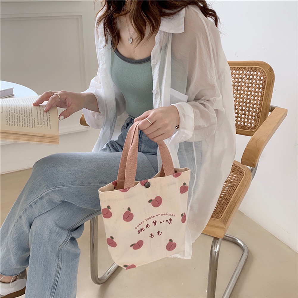 Túi vải Mini Dễ Thương Phong Cách Hàn Quốc Cho Nữ