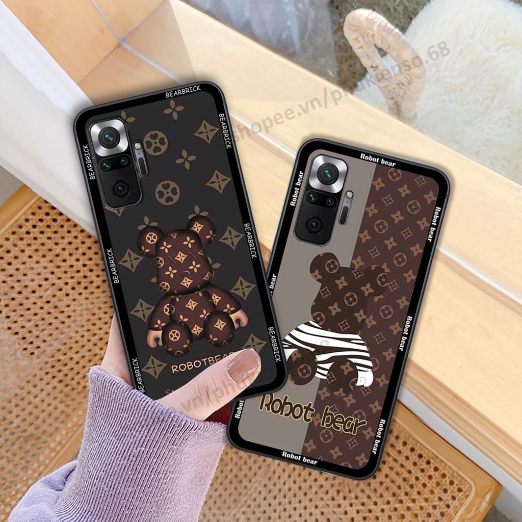 Ốp lưng điện thoại Xiaomi Redmi Note 10 / Note 10 Pro in hình gấu bear, kaws, doremon thời trang, ốp lưng cao cấp chất l