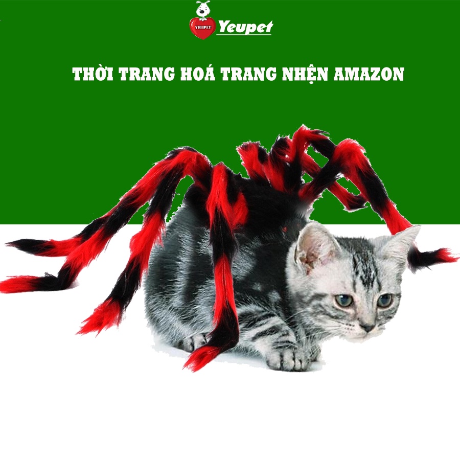 Đai thời trang hóa trang nhện chó mèo vui nhộn tạo tiếng cười