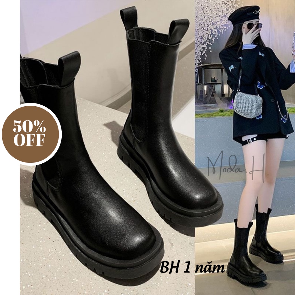 Boot Nữ, Boot Nữ Cổ Cao, Giày Da Nữ Cổ Cao Siêu Hot Moda.H | BigBuy360 - bigbuy360.vn