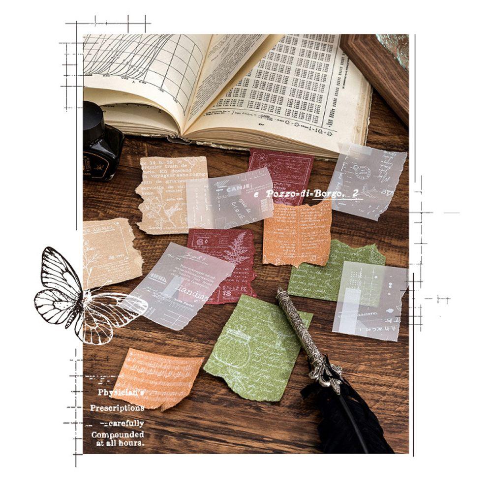 Bộ 9 Giấy Note Trang Trí Sổ Tay DIY Phong Cách Vintage