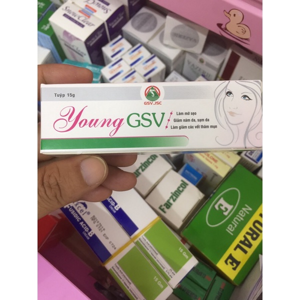 Gel YOUNG GSV 15g giảm nám da , tàn nhang, thâm, sẹo
