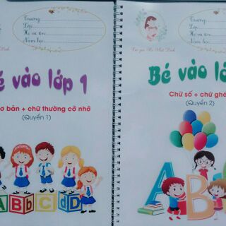 Bộ vở luyện chữ cho bé vào lớp 1