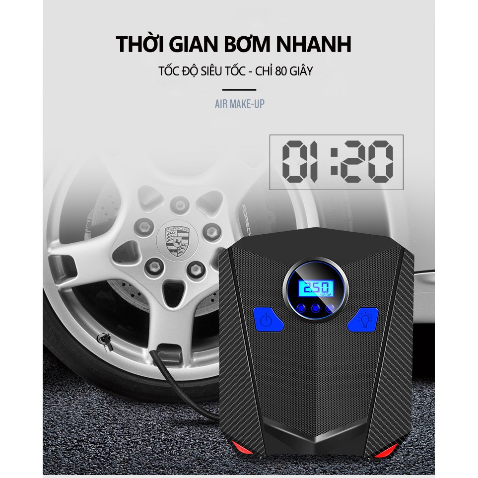 Máy bơm lốp xe hơi (ô tô) tự ngắt khi đầy hơi - Aikesi R5501