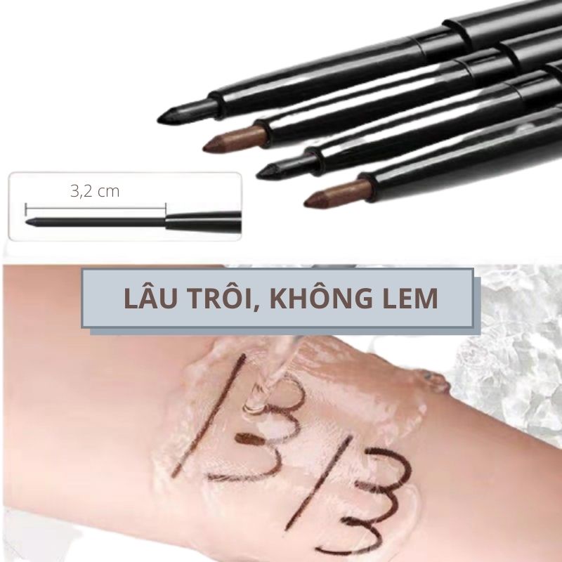 Bút kẻ mắt MKNK Glue Eyeliner Pen Makeup Eyeliner Glue Pen lâu trôi và không lem - Baihee