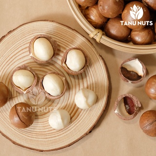 Hạt macca TANU NUTS túi kraft trắng (bản quà biếu sang trọng)