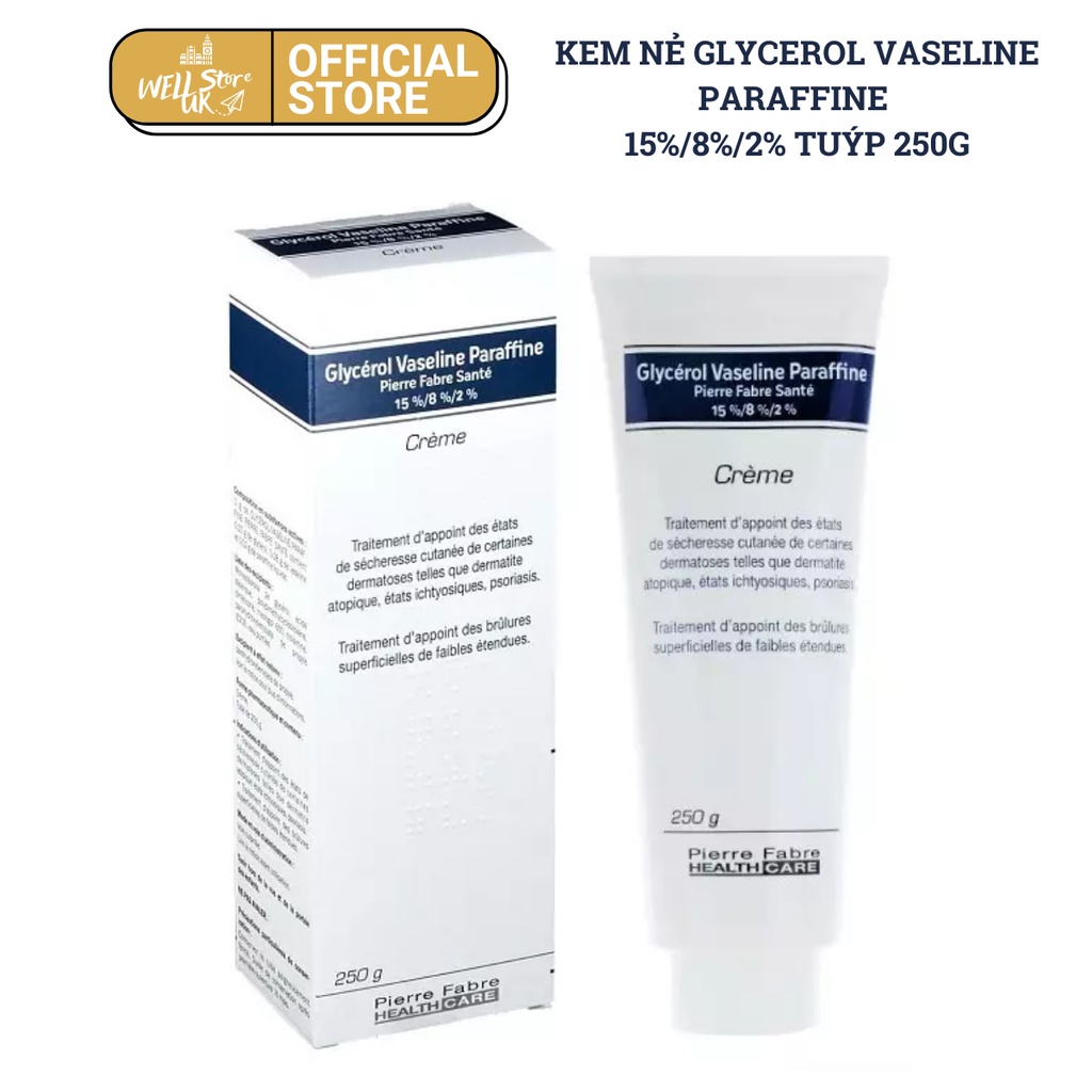 Kem dưỡng da Glycérol Vaseline Paraffine Pierre Fabre Crème 250g