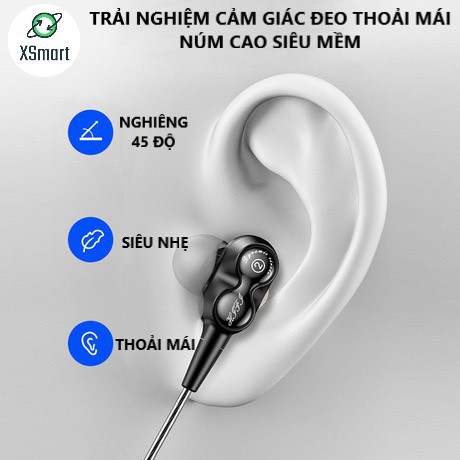 Tai nghe chống ồn SPORT MUSIC SUPER BASS 2021 Bản Đặc Biệt, Nghe Nhạc, Chơi Game Cực Đã Với Loa Kép, Dây Chống Rối