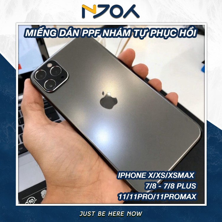 DÁN PPF IPHONE NHÁM CHỐNG TRẦY XƯỚC DÀNH CHO IPHONE 7 8 7PLUS 8PLUS X XS XR XSMAX 11 PRO MAX