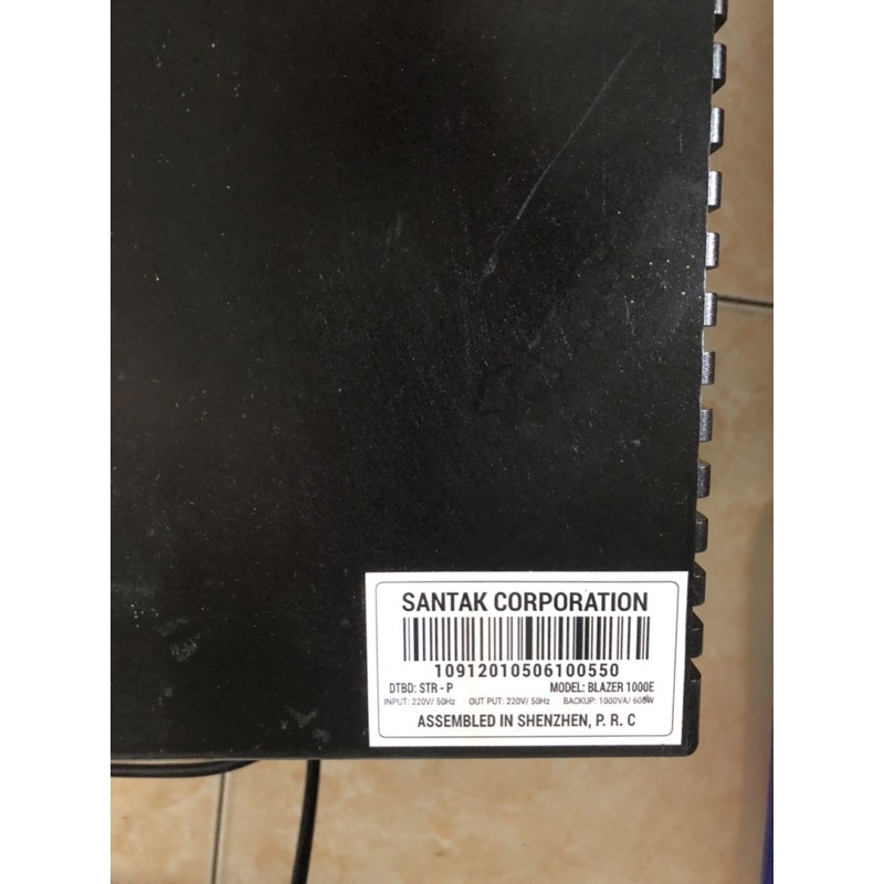 Bộ lưu điện UPS Santak Blazer 1000E bị lỗi