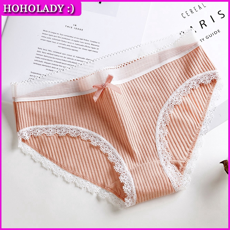 HOHOLADY Quần lót phối ren và nơ xinh xắn cho nữ | BigBuy360 - bigbuy360.vn