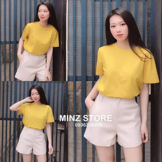 Nhập WAPCK111 giảm 25k đơn từ 200k - QUẦN SHORT NỮ CẠP CAO KÈM BELT