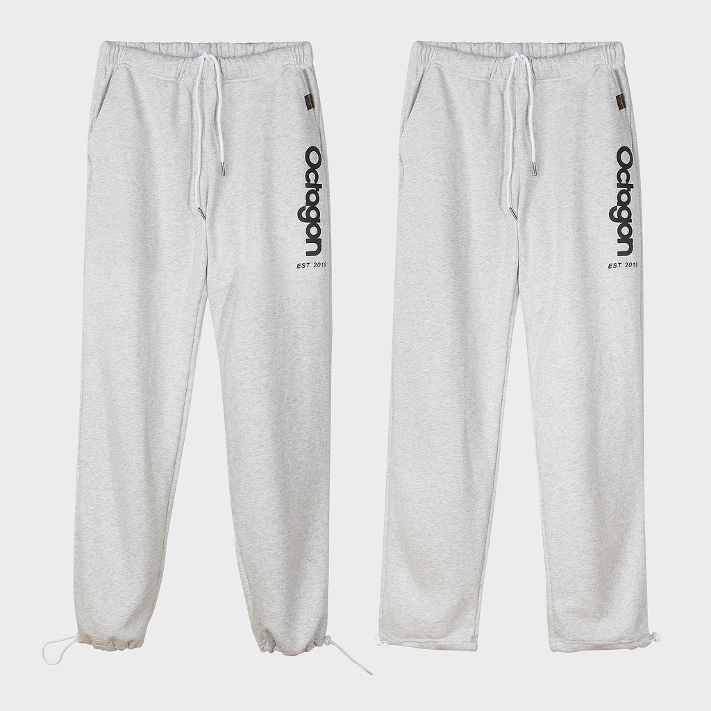 OCTAGON - Sweatpants Basic 2 In 1 - Quần dài ống bo - Màu xám