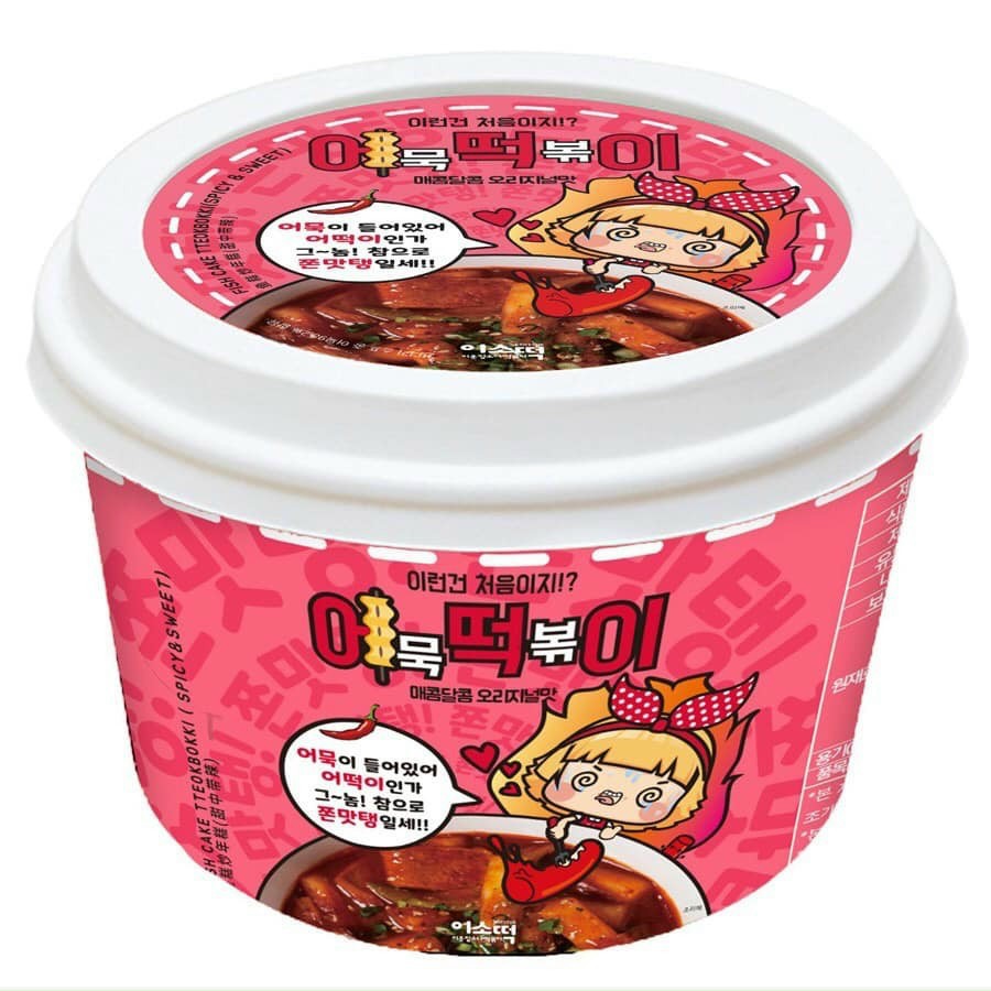 Bánh gạo tokpokki Hàn Quốc Tteokbokki kèm chả cá ăn liền vị phô mai, cay, cay ngọt, phô mai - tokbokki hộp 143g tiện lợi | BigBuy360 - bigbuy360.vn