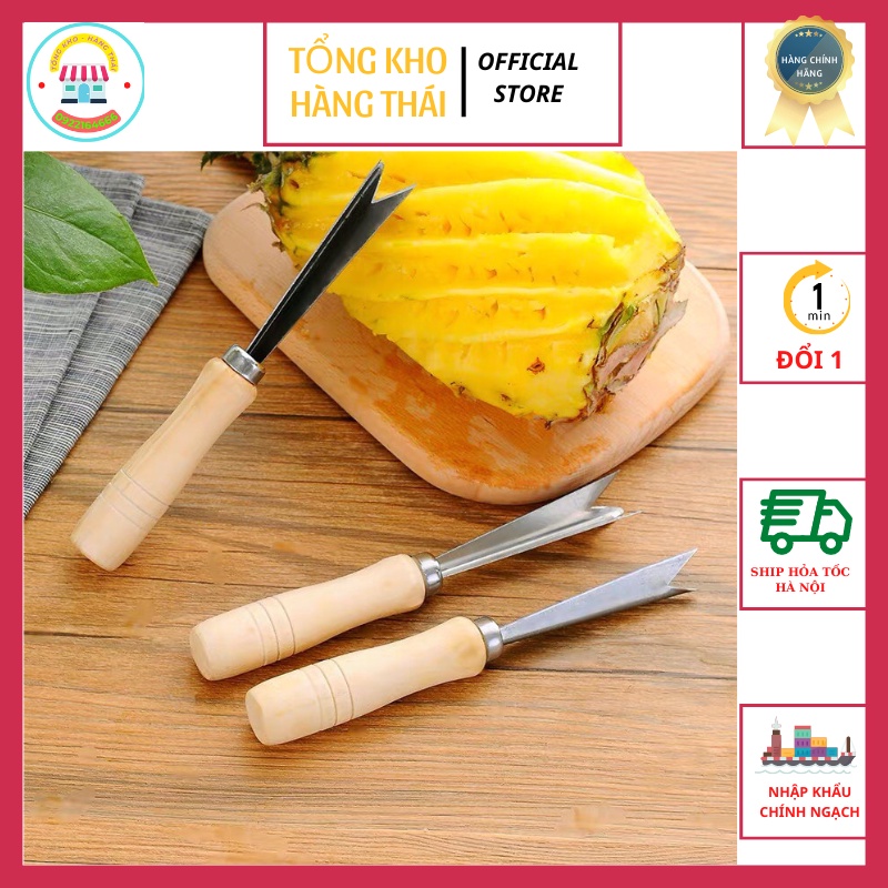Dao Gọt Mắt Dứa Thơm Khóm Thép Không Rỉ Tiện Lợi  Nhanh Chóng Hiệu Quả Tiện Dụng ( SP1372)