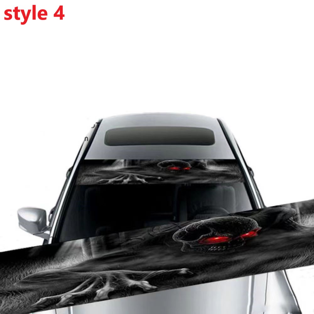 Tấm decal bằng Vinyl trong suốt dán kính chắn gió phía trước xe hơi