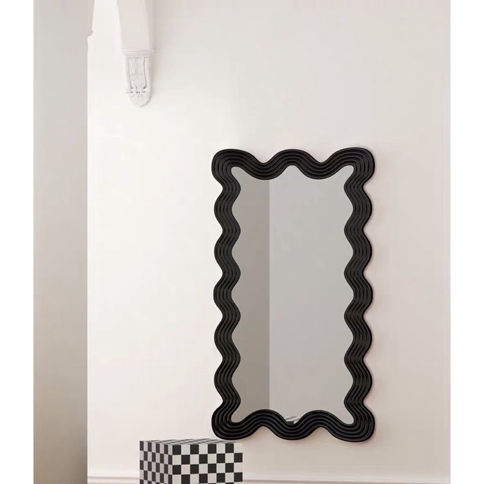 Gương lượn sóng + đèn Led