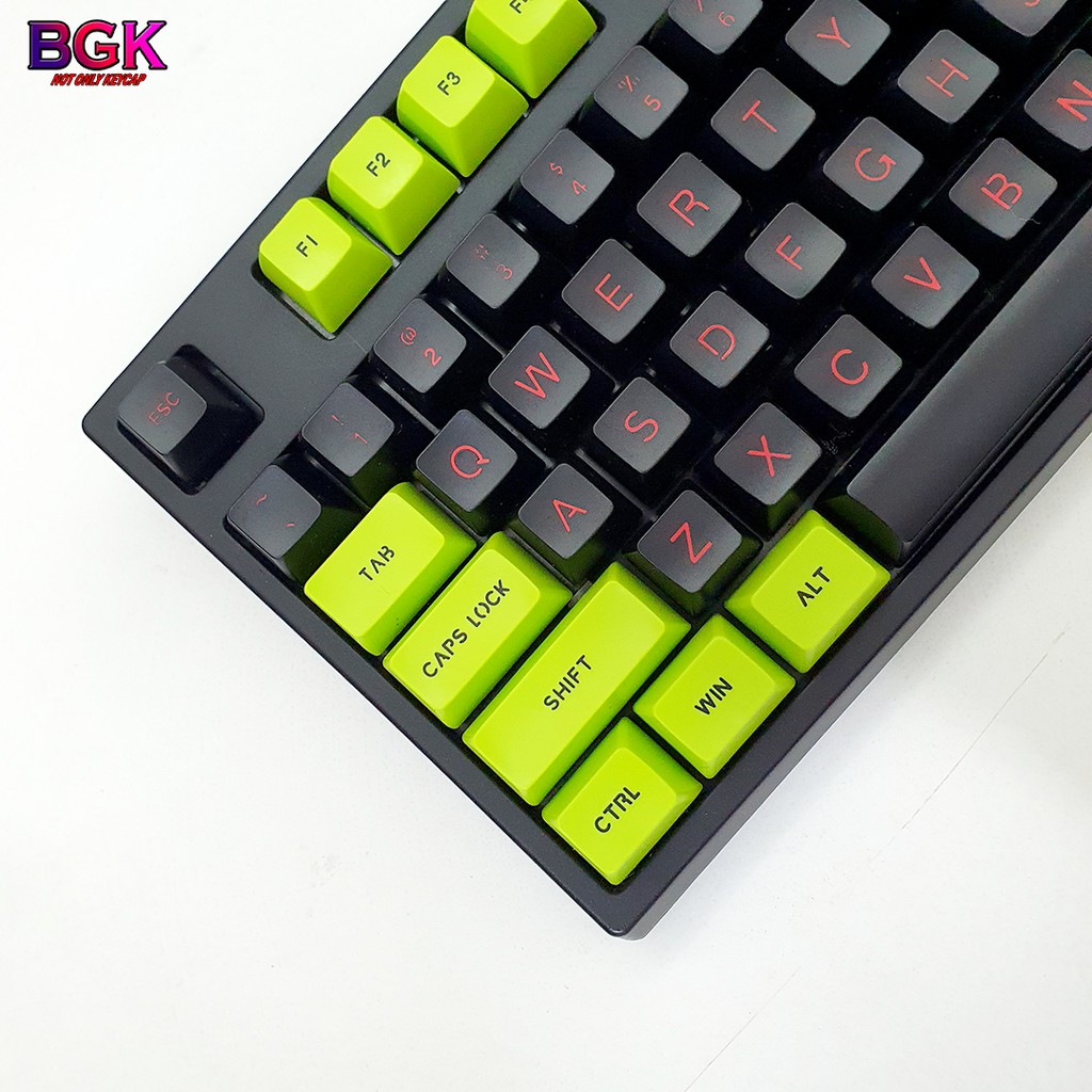 [Mã 159ELSALE hoàn 7% xu đơn 300K] Keycap SA TOXIC 112 Phím ABS Double Shot ( Thick ABS, SA Profile, Ansi Layout)