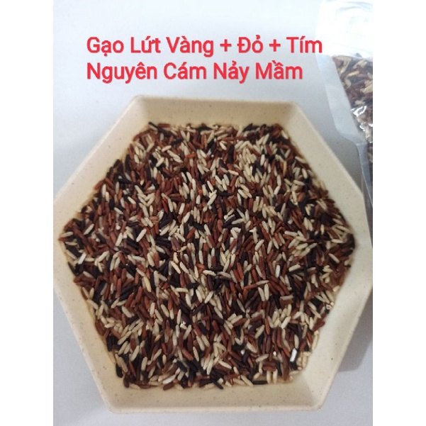 Gạo Lứt Nguyên Cám Nảy Mầm Viethelthy 1kg ăn thô, thực dưỡng, giảm cân