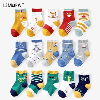LJMOFA KDIS 1-12 tuổi 5 đôi vớ bông trẻ em vớ khủng long bé siêu dễ thương đội hoạt hình 3d trẻ em vớ vớ bán buôn