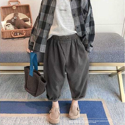[Babycat] Hàng Có Sẵn Quần Ống Rộng Phong Cách Hàn Nhật Mùa Xuân Thu Phong Cách Phương Tây Cá Tính Thời Trang Xuân Thu Dành Cho Bé Trai 2022