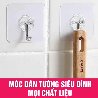 Móc Dán Tường 3D Treo Đồ Chịu Lực