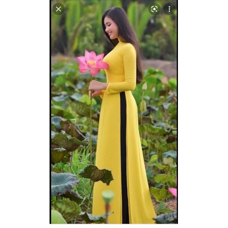 Áo dài trơn 4 tà , ảnh chụp thật, kèm video