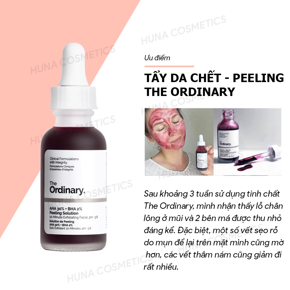 [The Ordinary] Tẩy da chết hoá học, thanh tẩy da AHA 30%+BHA 2% Peeling