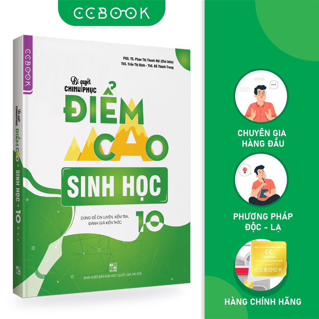 Sách - Bí quyết chinh phục điểm cao Sinh học 10 - Tham khảo lớp 10 - Siêu tiết kiệm - Chính hãng CCbook