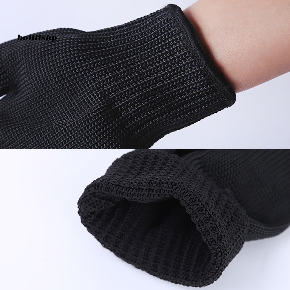 1 Đôi Găng Tay Lưới Thép Không Gỉ Bảo Vệ An Toàn Chống Cắt Tay