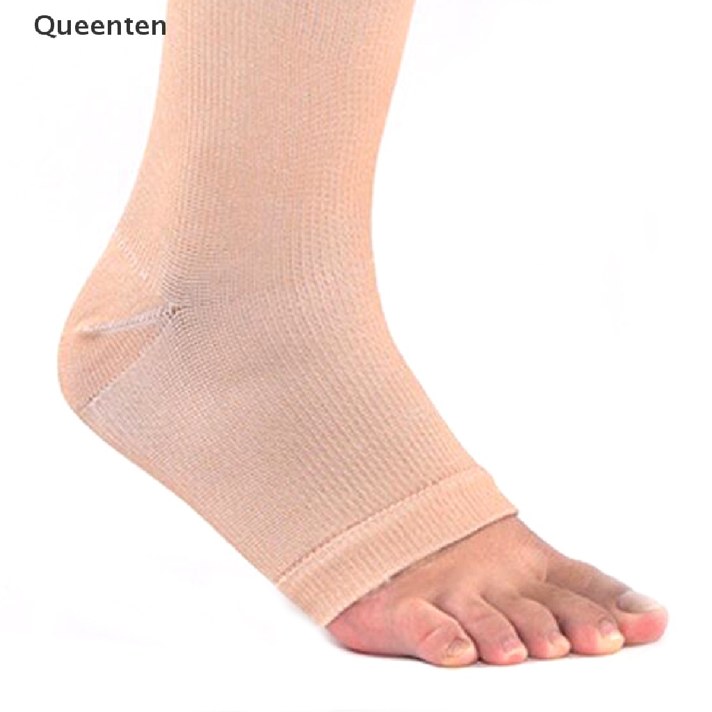 Queenten Compression Socks Thigh High pressure Open Toe Varicose Stockings Men Women QT