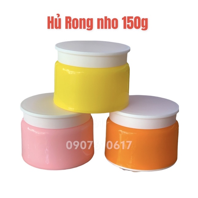 Hủ nhựa rong nho sỉ 50 hủ đựng 150g kem