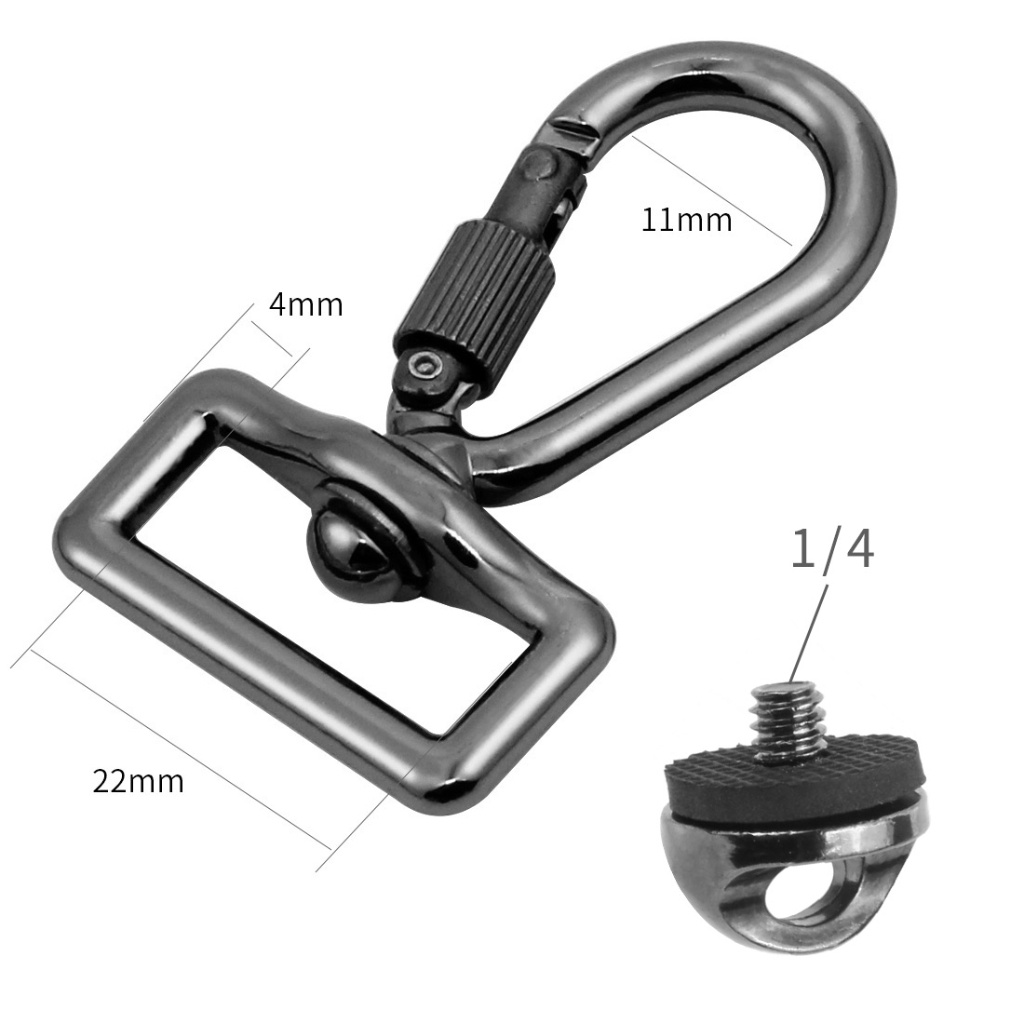 Khóa Kim Loại Kèm Ốc Vít 1 / 4 Tháo Lắp Nhanh Cho Dây Đeo Vai