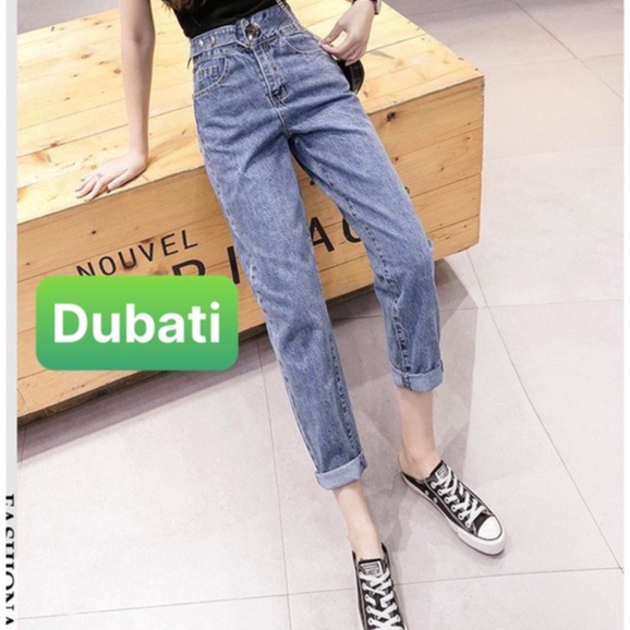 QUẦN JEAN NỮ CHẤT KHÓA KIỂU NÚT DÂY LƯNG CAO NÂNG MÔNG SÀNH ĐIỆU HÀN QUỐC 2022- DB-125 -DUBATI FASHION