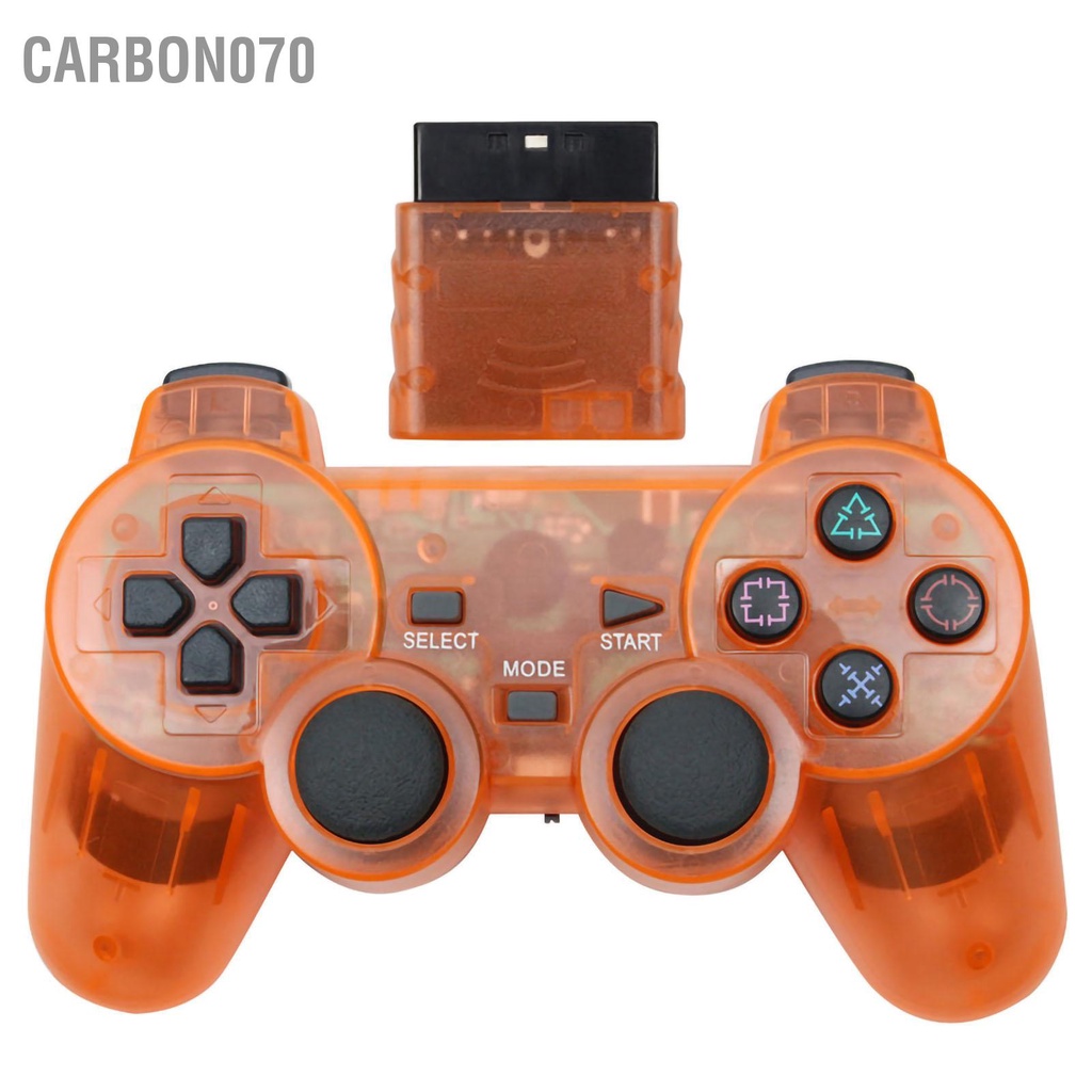 Carbon070 Bàn di chuột không dây trong suốt Bộ điều khiển trò chơi rung kép 2.4G nhạy cảm cho phụ kiện