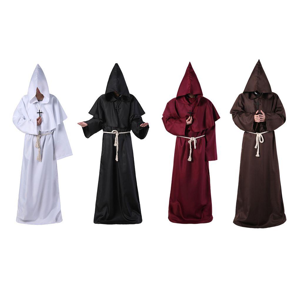 Dalton priest áo choàng cá tính người lớn với vòng cổ phụ kiện vải tiệc lễ hội halloween trang phục với đai death ghost cosplay trang phục