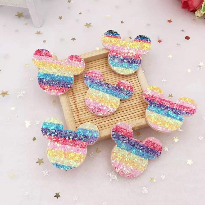Vải Da ép long lanh làm thủ công DIY đổi màu