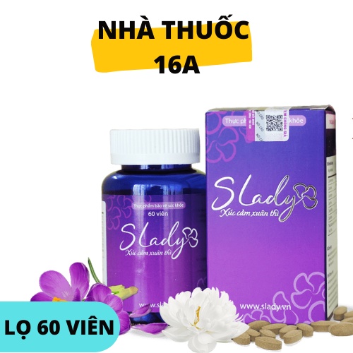 SLADY VIÊN NỘI TIẾT TỐ - HỖ TRỢ TĂNG NỘI TIẾT TỐ NỮ TIỀN MÃN KINH - CHÍNH HÃNG CÔNG TY - LỌ 60 VIÊN