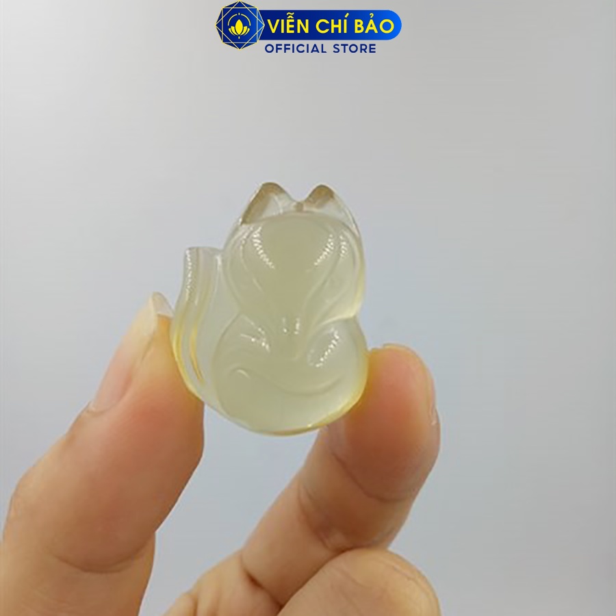 Mặt dây chuyền phong thủy thiên hồ vàng to chất liệu đá tự nhiên thời trang phụ kiện trang sức Viễn Chí Bảo M200107