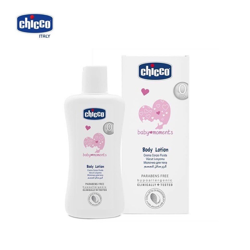 Sữa dưỡng thể Chicco Ý cho bé