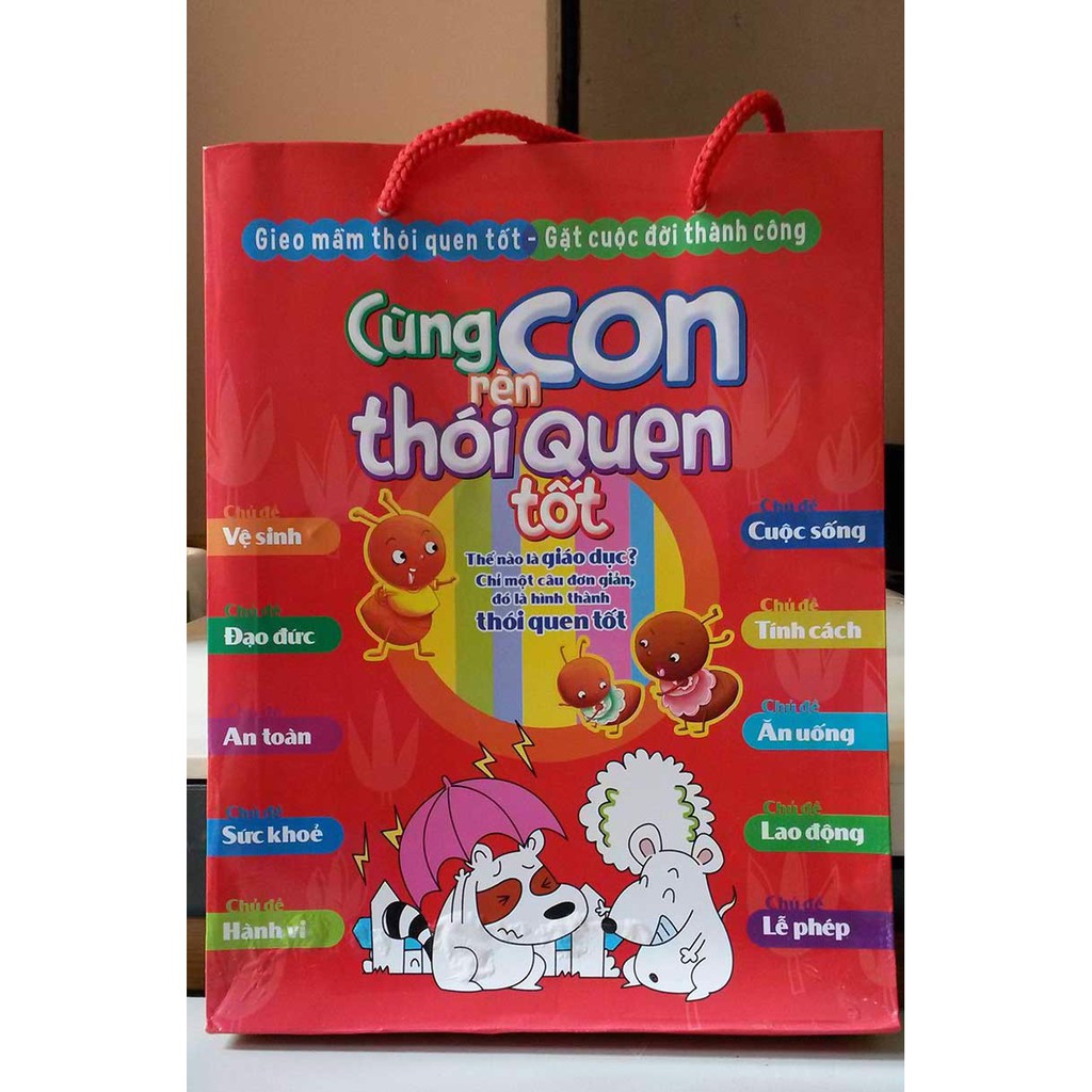 Bộ sách Cùng Con Rèn Thói Quen Tốt (Bộ Túi) - Tái bản 2018
