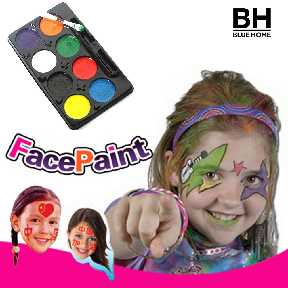 Bộ màu vẽ mặt và cơ thể hóa trang dịp Halloween/Giáng Sinh 8 màu sắc DIY chất lượng cao | BigBuy360 - bigbuy360.vn