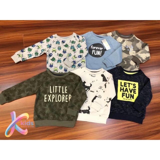 Set áo nỉ Primark cho bé