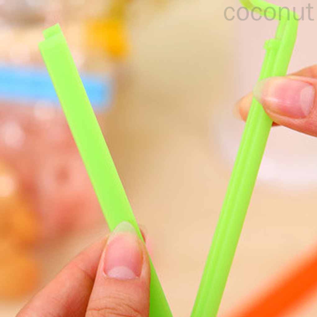 10 kẹp miệng túi thực phẩm chất liệu nhựa nhiều màu sắc