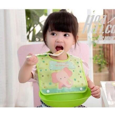 Yếm Máng ăn dặm tháo rời cho bé 2020