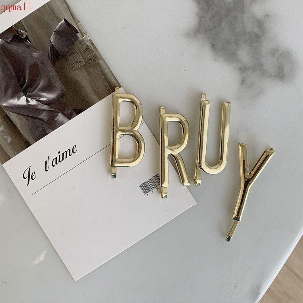 Set Kẹp Tóc Hình Chữ Cái Rỗng Đơn Giản Thanh Lịch|Kẹp Tóc Nhiều Màu Sắc Phong Cách Retro Hàn Quốc