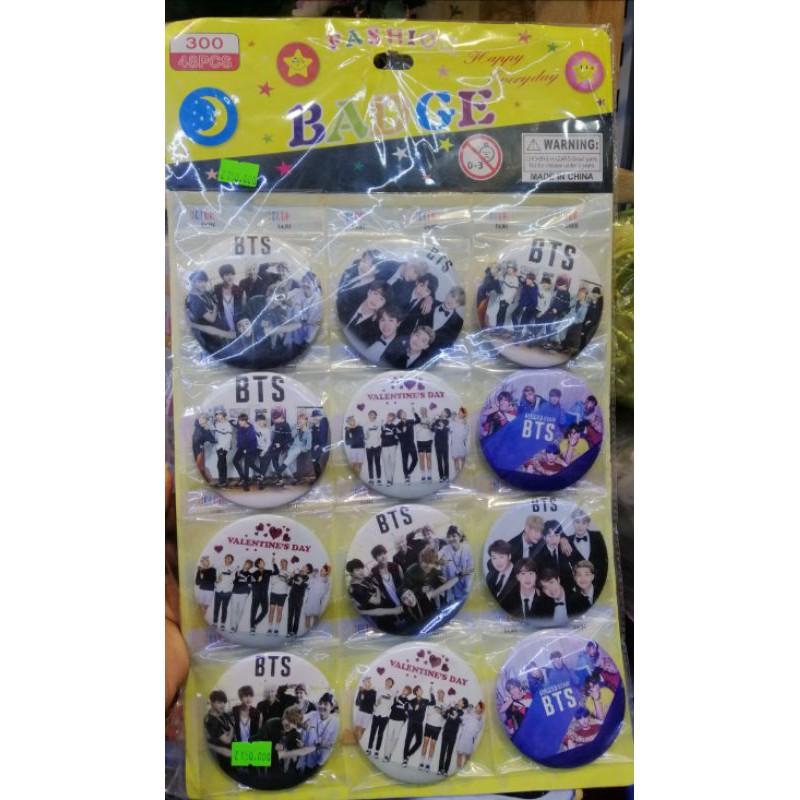 HUY HIỆU CÀI ÁO BTS