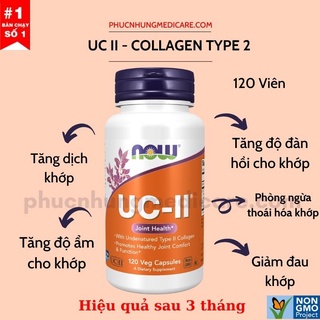 Uc 2 - uc ii lọ 60 -120 viên - collagen type 2 - tăng dịch khớp